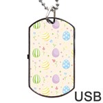 Easter Pattern Dog Tag USB Flash (Two Sides) Front