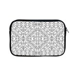 Black And White Ethnic Geometric Pattern Apple MacBook Pro 13  Zipper Case Front
