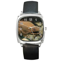 Moray Eel 1 Square Metal Watch by trendistuff