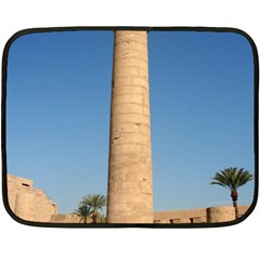Temple Of Karnak Luxor Egypt  Double Sided Fleece Blanket (mini)  by StarvingArtisan
