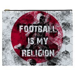 Football Is My Religion Cosmetic Bag (xxxl)  by Valentinaart