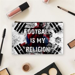 Football Is My Religion Cosmetic Bag (medium)  by Valentinaart