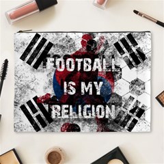 Football Is My Religion Cosmetic Bag (xl) by Valentinaart
