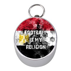 Football Is My Religion Mini Silver Compasses by Valentinaart