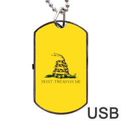 Gadsden Flag Don t Tread On Me Dog Tag Usb Flash (two Sides) by snek