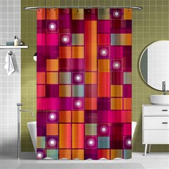 Abstract Background Colorful Shower Curtain 48  X 72  (small)  by Sapixe