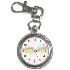 Abstract Color Pattern Colorful Key Chain Watches by Sapixe