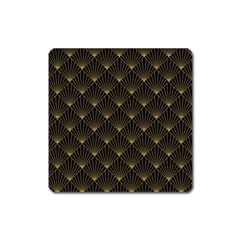 Abstract Stripes Pattern Square Magnet by Sapixe