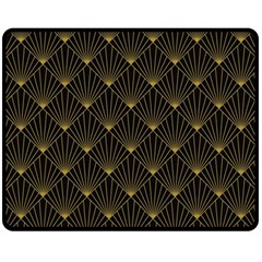 Abstract Stripes Pattern Fleece Blanket (medium)  by Sapixe