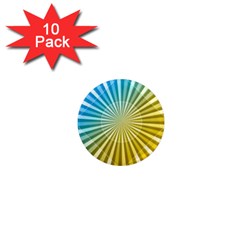 Abstract Art Art Radiation 1  Mini Magnet (10 Pack)  by Sapixe