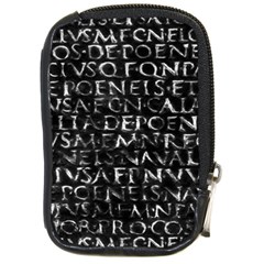 Antique Roman Typographic Pattern Compact Camera Cases by dflcprints