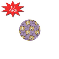 Dog Pattern 1  Mini Buttons (10 Pack)  by Sapixe