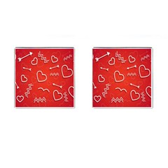 Background Valentine S Day Love Cufflinks (square) by Nexatart