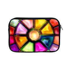 Glass Colorful Stained Glass Apple Ipad Mini Zipper Cases by Sapixe