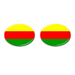 Kurdistan Kurd Kurds Kurdish Flag Cufflinks (oval) by Sapixe