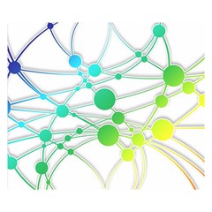 Network Connection Structure Knot Double Sided Flano Blanket (small)  by Sapixe