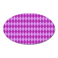 Pink Jess Oval Magnet by jumpercat