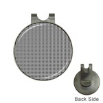 Triangulate Black And White Hat Clips with Golf Markers Front