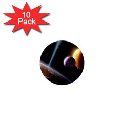 Planets In Space 1  Mini Magnet (10 Pack)  by Sapixe