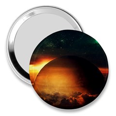 Saturn Rings Fantasy Art Digital 3  Handbag Mirrors by Sapixe