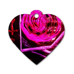 Calligraphy 2 Dog Tag Heart (one Side) by bestdesignintheworld