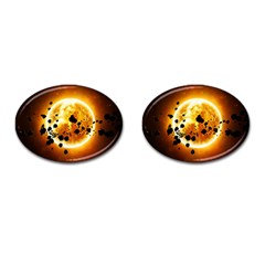 Sun Man Cufflinks (oval) by Sapixe