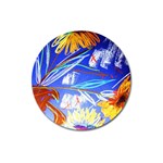 ceramic jur and sunlowers Magnet 3  (Round) Front