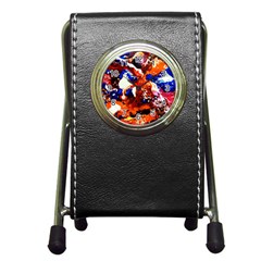 Smashed Butterfly 1 Pen Holder Desk Clocks by bestdesignintheworld