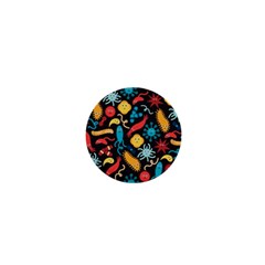 Virus Pattern 1  Mini Magnets by Sapixe