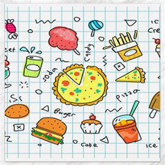 Colorful Doodle Soda Cartoon Set Canvas 16  X 16   by Sapixe
