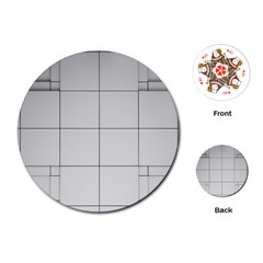 Abstract Architecture Contemporary Playing Cards (round)  by Sapixe