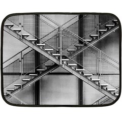 Architecture Stairs Steel Abstract Fleece Blanket (mini) by Sapixe