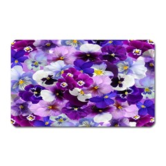 Graphic Background Pansy Easter Magnet (rectangular) by Sapixe