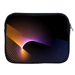 Star Graphic Rays Movement Pattern Apple iPad 2/3/4 Zipper Cases Front