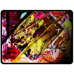 Absurd Theater In And Out 12 Double Sided Fleece Blanket (large)  by bestdesignintheworld