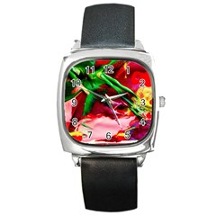 Red Cross 4 Square Metal Watch by bestdesignintheworld