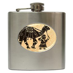 Antique Apparel Art Hip Flask (6 Oz) by Modern2018