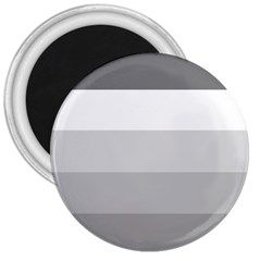 Elegant Shades Of Gray Stripes Pattern Striped 3  Magnets by yoursparklingshop