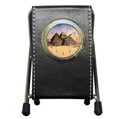 Ancient Archeology Architecture Pen Holder Desk Clocks by Modern2018