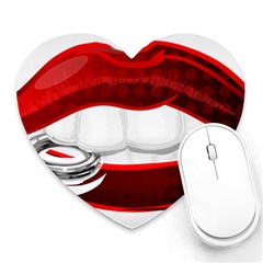 Bite Me Heart Mousepads by StarvingArtisan