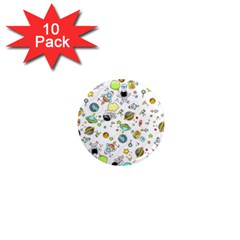 Space Pattern 1  Mini Magnet (10 Pack)  by Valentinaart