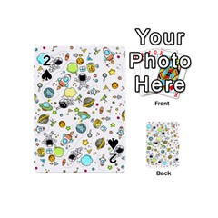 Space Pattern Playing Cards 54 (mini)  by Valentinaart