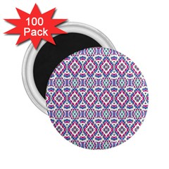 Colorful Folk Pattern 2 25  Magnets (100 Pack)  by dflcprints