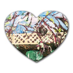 Blooming Tree 2 Heart Mousepads by bestdesignintheworld