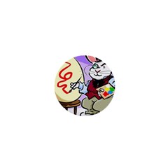Bunny Easter Artist Spring Cartoon 1  Mini Magnets by Simbadda