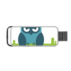 Owl Comic Animal Portable Usb Flash (two Sides) by Simbadda