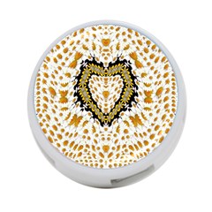 Hearts In A Field Of Fantasy Flowers In Bloom 4-port Usb Hub (one Side) by pepitasart