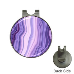 Marbled Ultra Violet Hat Clips With Golf Markers by NouveauDesign