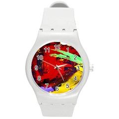 Balboa   Island On A Sand 19 Round Plastic Sport Watch (m) by bestdesignintheworld