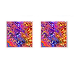 Colorful Texture                                      Cufflinks (square) by LalyLauraFLM